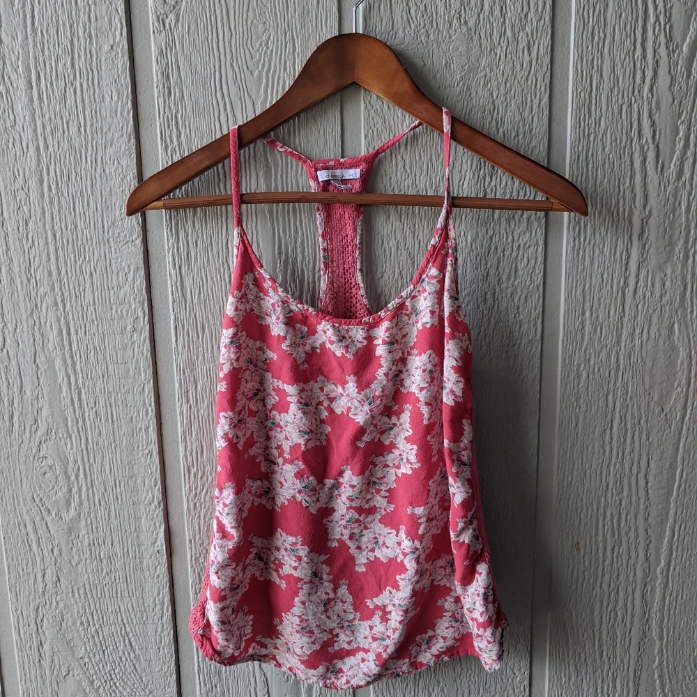 O'Neall Pink Floral Tank Blouse